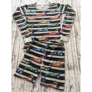 Hanna Andersson Race Car Pajamas Set Size 8 Shorts Long Sleeves Boys Kids